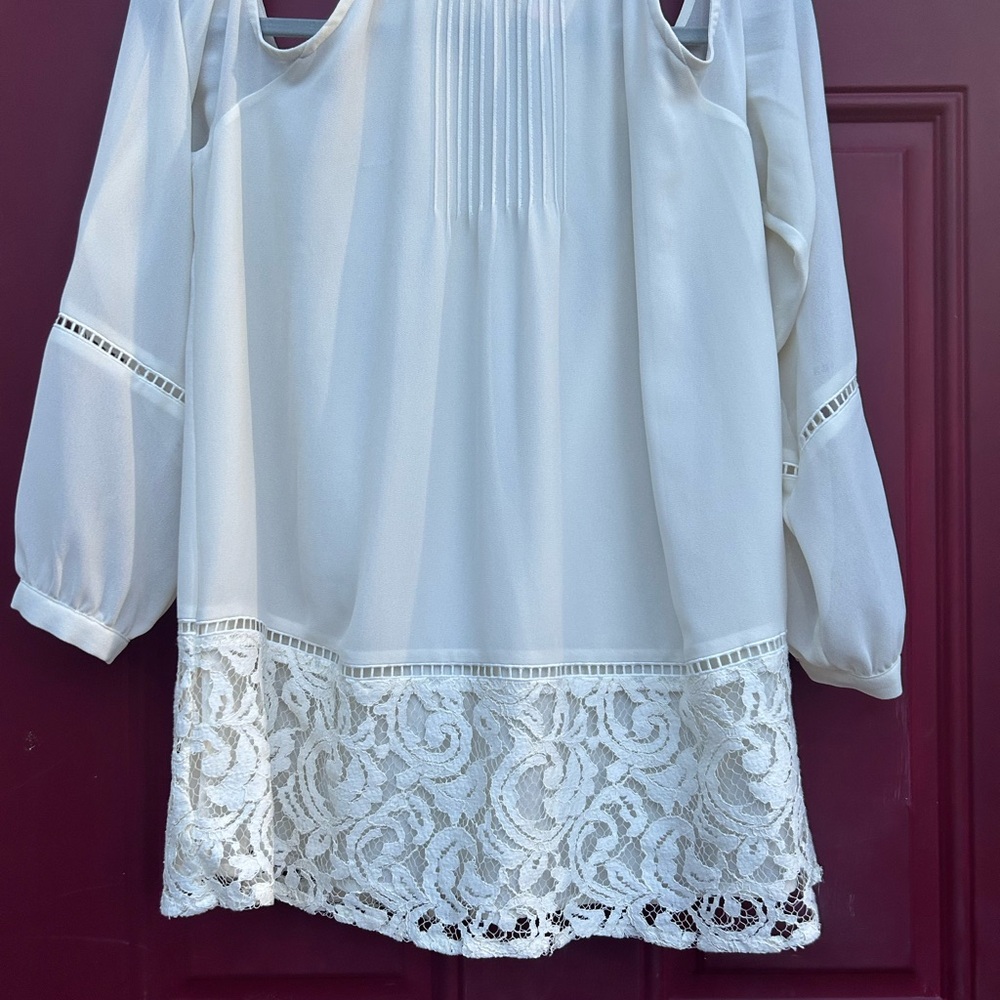 MICHAEL Michael Kors 3/4 Sleeve Blouse size large